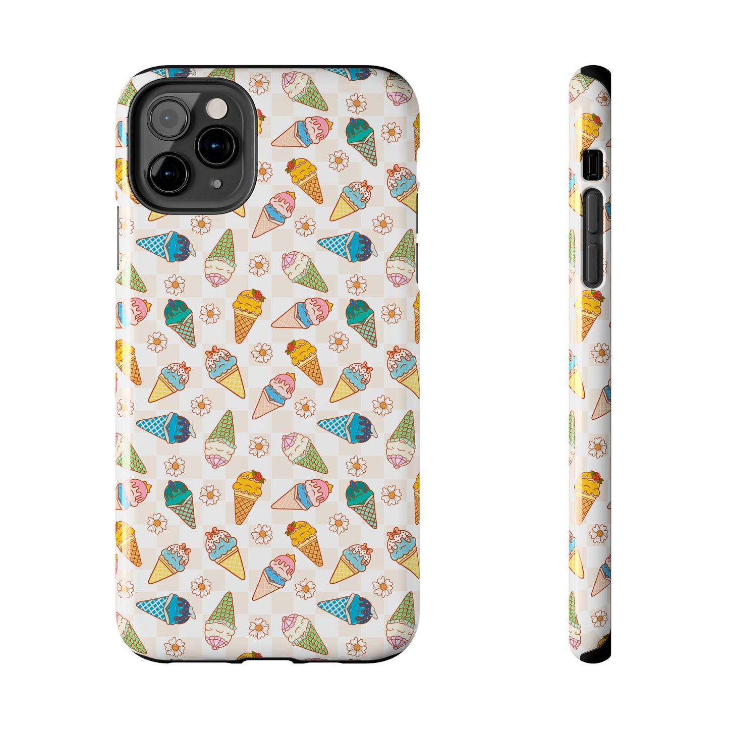 Princess Themed Colorful Ice Cream Tough Phone Cases - Fun, Giftable, Summer Vibe, Durable Protection for Your Device, Perfect for Food Lovers, Bright
