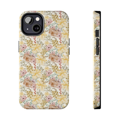 Floral Tough Phone Cases - Durable Protection, Stylish Accessories for Garden Lovers, Nature Enthusiasts, Birthdays, Holidays