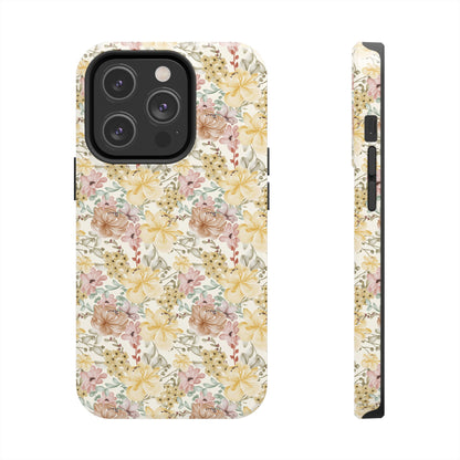 Floral Tough Phone Cases - Durable Protection, Stylish Accessories for Garden Lovers, Nature Enthusiasts, Birthdays, Holidays