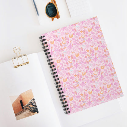 Cute Floral Spiral Notebook - Perfect for School & Journaling