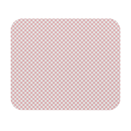 Chic Pink Checkered Mouse Pad | Stylish Desk Accessory, Computer Mouse Mat, Office Gift, Homestyle Decor, Gaming Pad, Functional Design