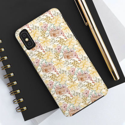 Floral Tough Phone Cases - Durable Protection, Stylish Accessories for Garden Lovers, Nature Enthusiasts, Birthdays, Holidays