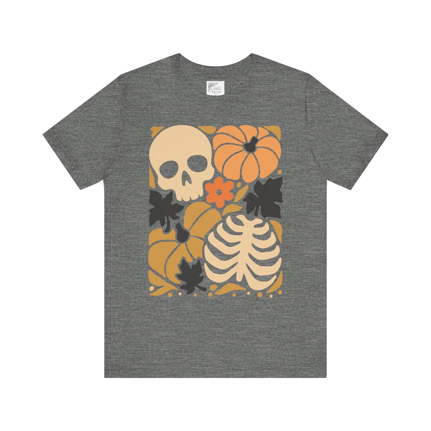 Autumn Vibes Graphic Tee | Halloween Shirt, Fall Apparel, Unisex Tee, Spooky Fashion, Pumpkin Skull Top