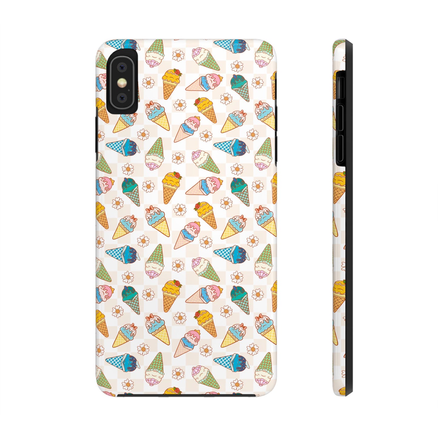 Princess Themed Colorful Ice Cream Tough Phone Cases - Fun, Giftable, Summer Vibe, Durable Protection for Your Device, Perfect for Food Lovers, Bright
