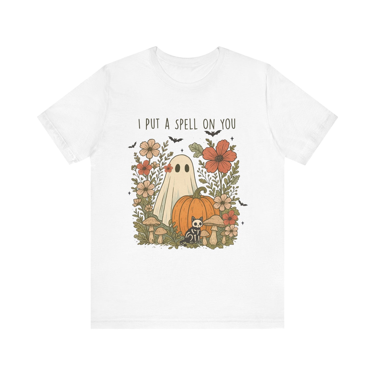 Halloween Spell T-Shirt, Cute Ghost Tee, Fall Apparel, Halloween Costume, Spooky Vintage Style, Unisex Graphic Shirt, Halloween Gift