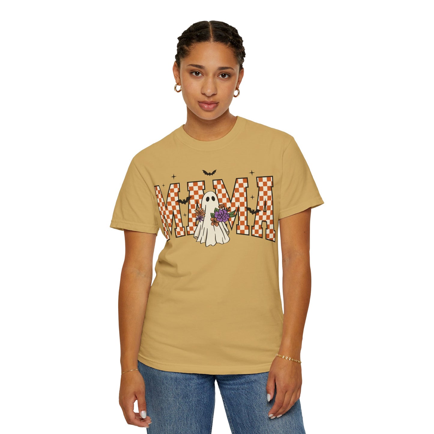 Ghostly Mama T-shirt, Spooky Mama Shirt, Halloween Tee, Gift for Mom, Fall Fashion, Unisex Graphic Tee