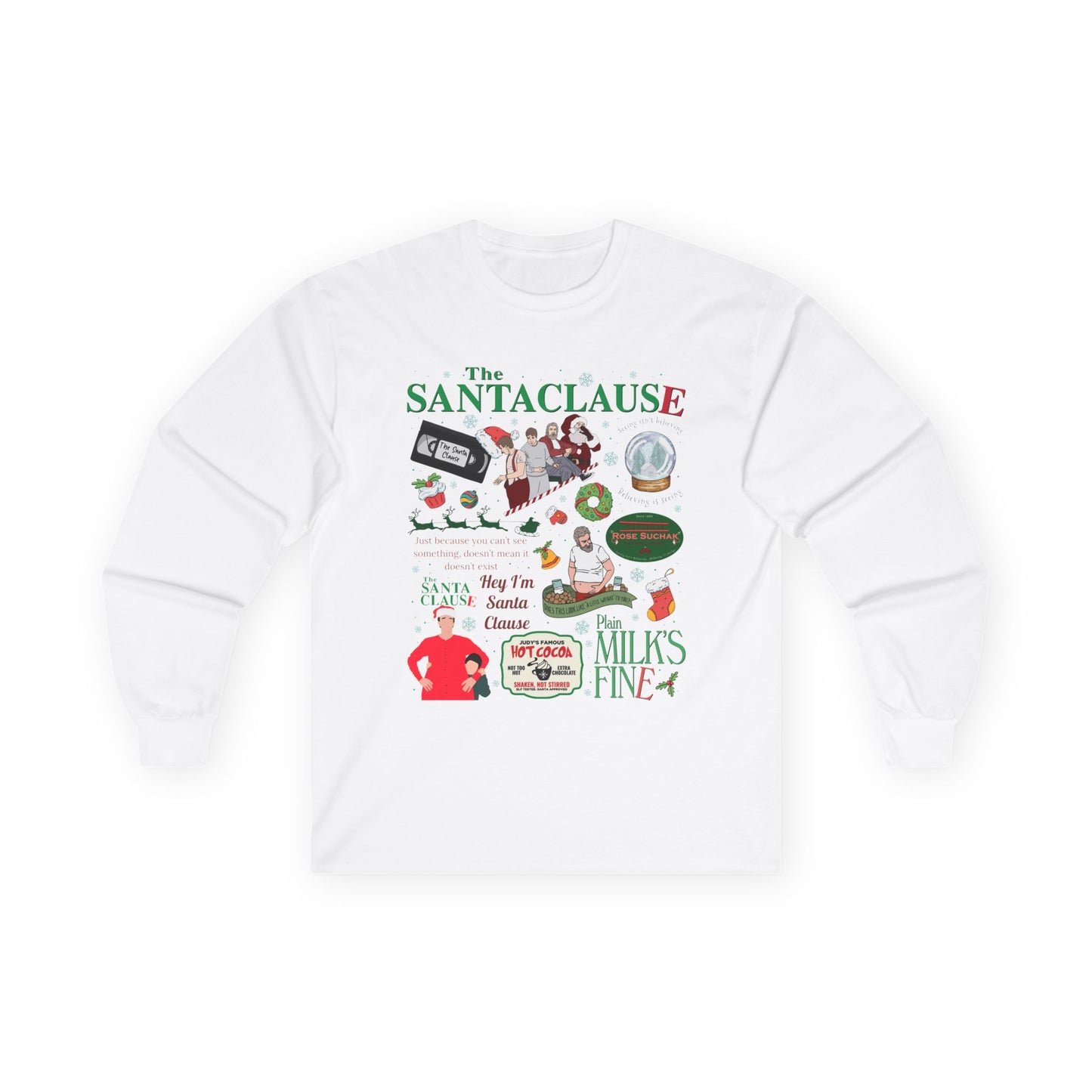 Festive Santa Claus Long Sleeve Tee
