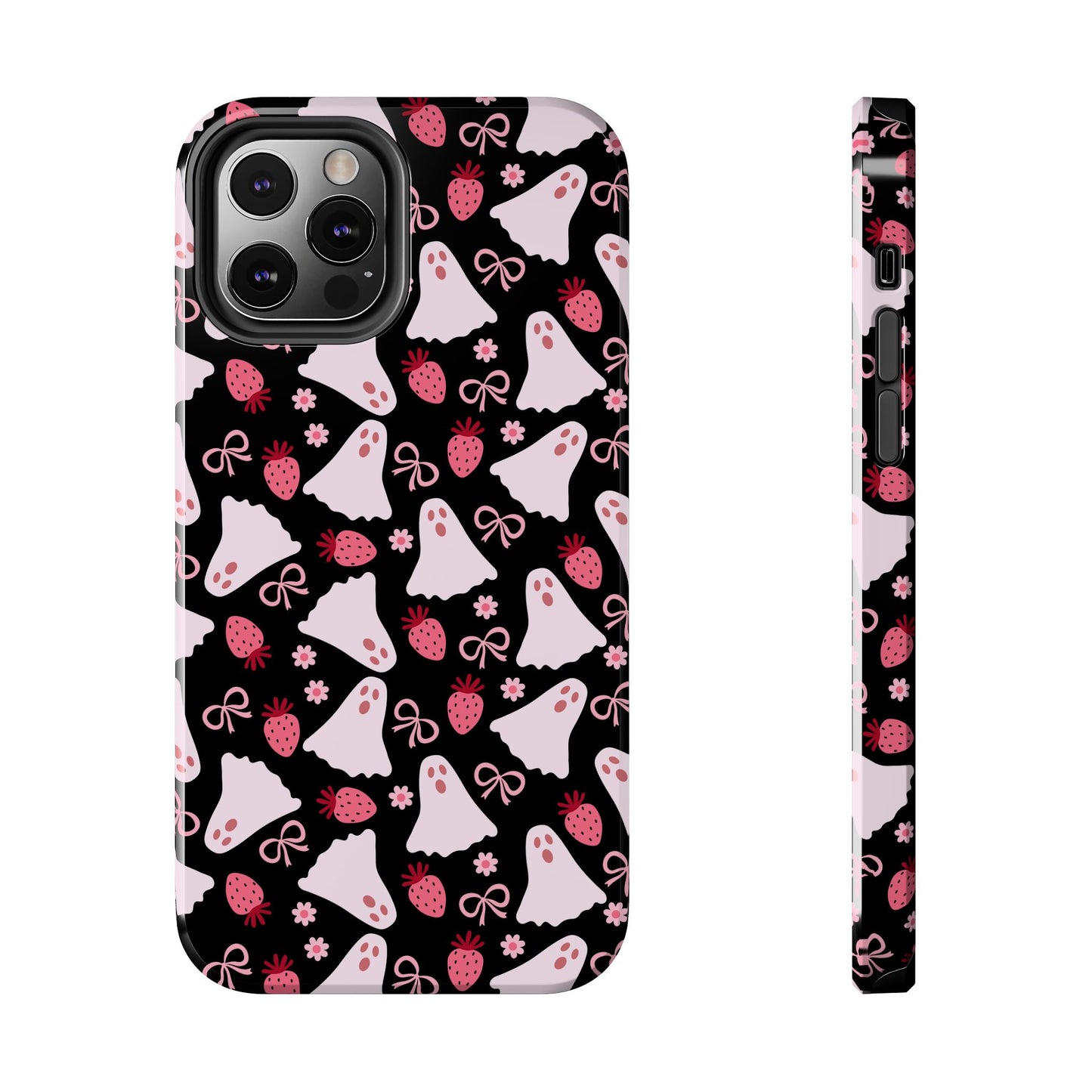 Cute Ghosts & Bows Tough Phone Cases, Phone Cover, Halloween Gift, Kawaii Tech Accessory, Spooky Aesthetic, Ghost Pattern Case