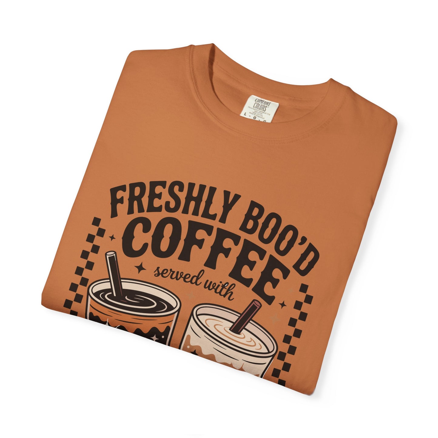 Coffee Themed Unisex T-Shirt - Freshly Boo'd Design for Halloween, Great for Fall, Gift for Coffee Lovers, Perfect for Casual Wear, [...]