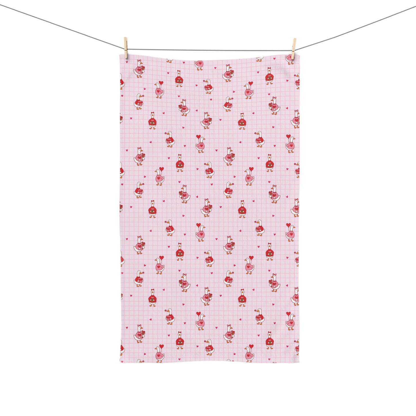 Floral Pink Kitchen Hand Towel