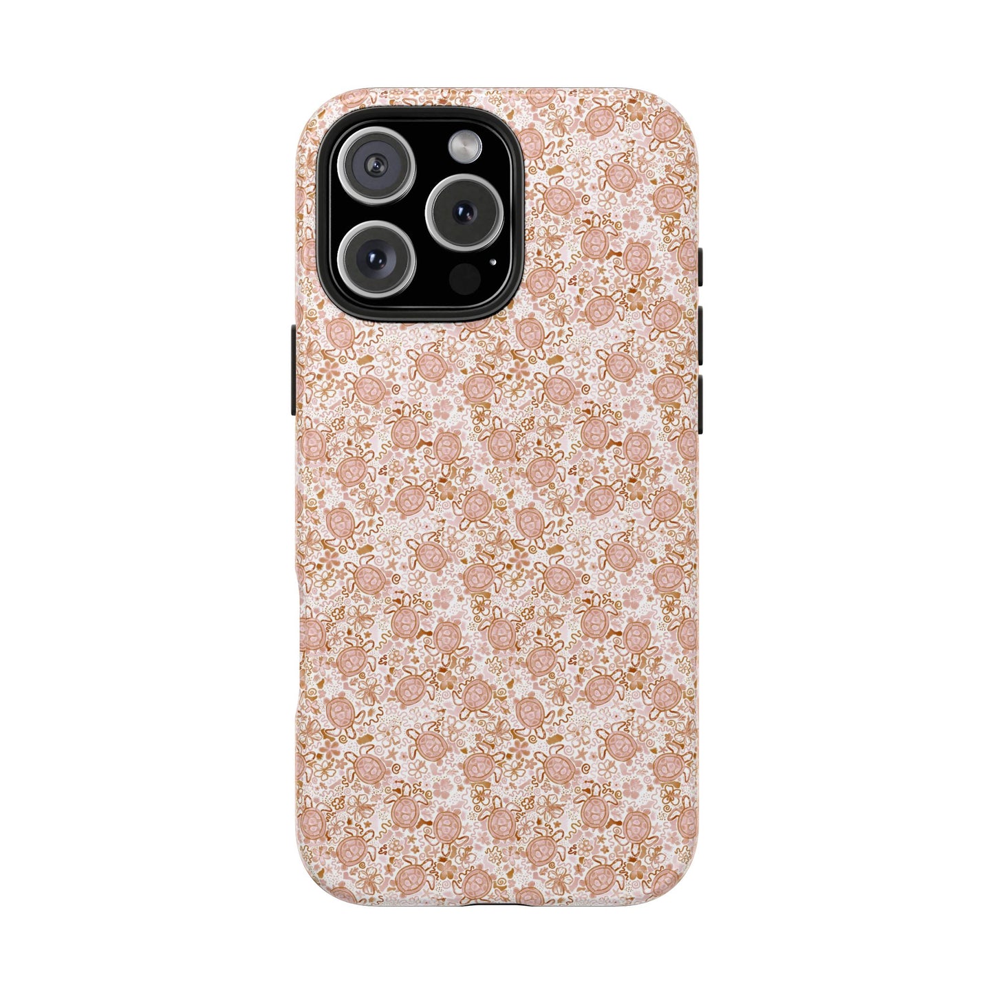 Tough Phone Case - Boho Turtle Design 🐢