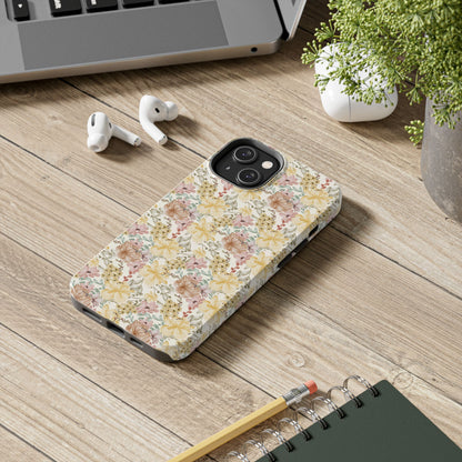 Floral Tough Phone Cases - Durable Protection, Stylish Accessories for Garden Lovers, Nature Enthusiasts, Birthdays, Holidays