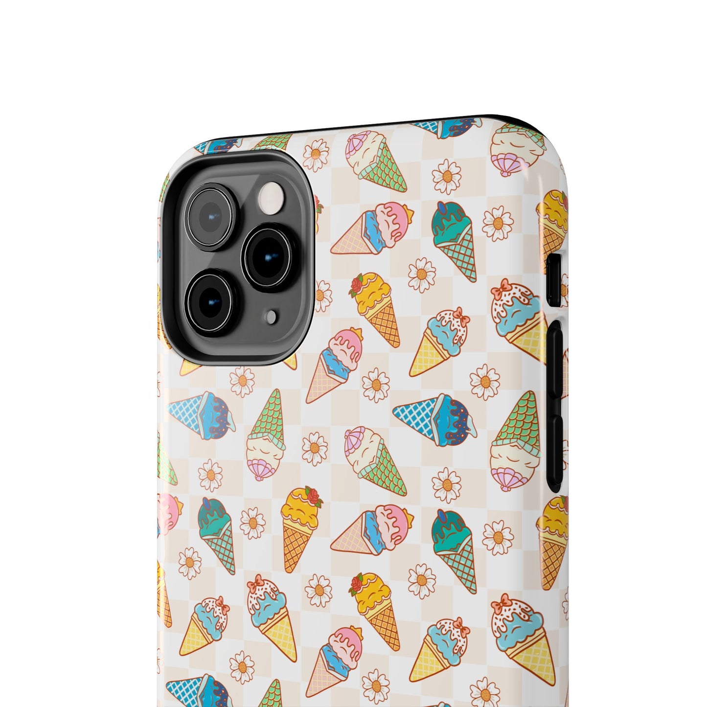 Princess Themed Colorful Ice Cream Tough Phone Cases - Fun, Giftable, Summer Vibe, Durable Protection for Your Device, Perfect for Food Lovers, Bright