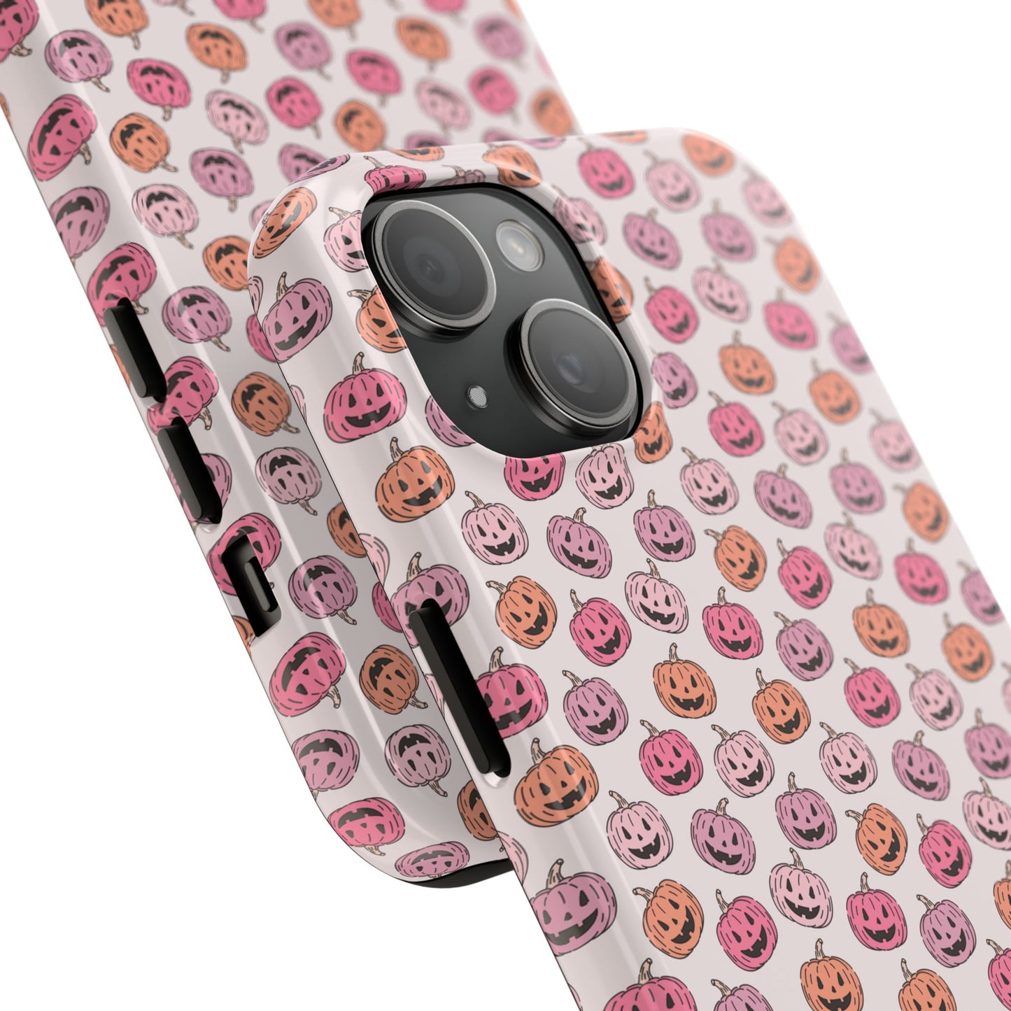 Cute Pumpkin Pattern Tough Phone Cases | Fall Decor, Halloween Accessories, Gifts for Her, Trendy Phone Protection