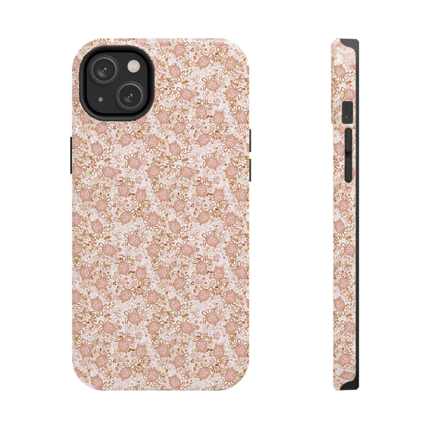 Tough Phone Case - Boho Turtle Design 🐢