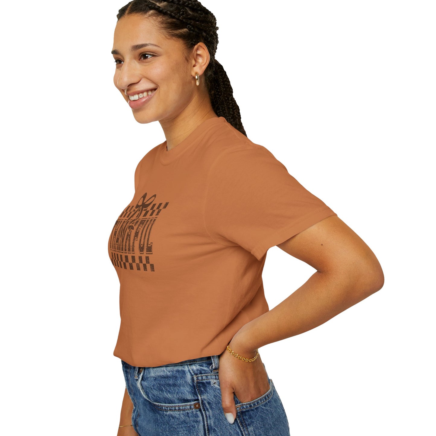 Thankful Unisex Garment-Dyed T-Shirt, Casual Fall Tee, Thanksgiving Gift, Cozy Everyday Wear, Autumn Fashion, Comfortable Tops