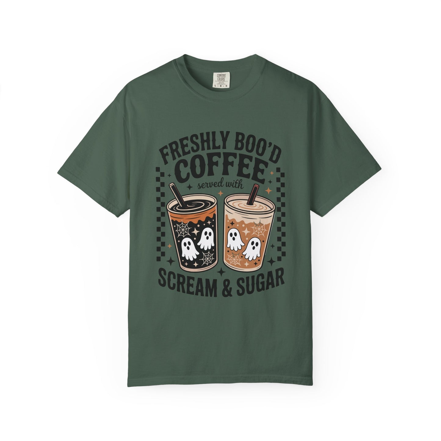 Coffee Themed Unisex T-Shirt - Freshly Boo'd Design for Halloween, Great for Fall, Gift for Coffee Lovers, Perfect for Casual Wear, [...]