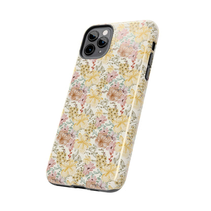 Floral Tough Phone Cases - Durable Protection, Stylish Accessories for Garden Lovers, Nature Enthusiasts, Birthdays, Holidays