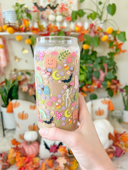 FLASH SALE  20oz Colorful Halloween Glass