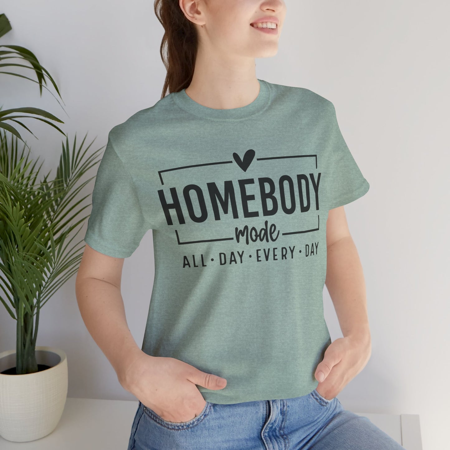 Homebody Mode Unisex Jersey Tee - Perfect for Cozy Days