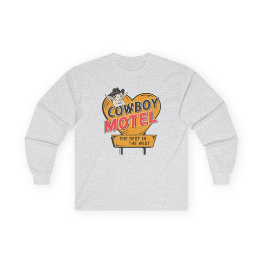Unisex Long Sleeve Tee - Cowboy Motel Design