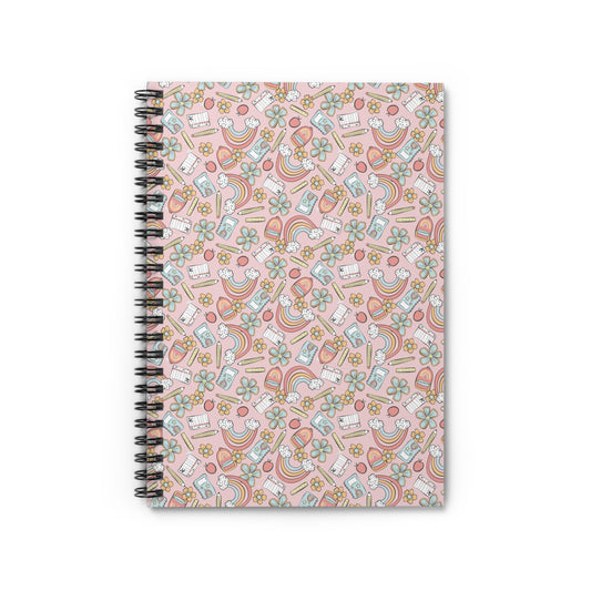 Pastel Teacher Notebook - Ruled Line, Educational Journal, School Supplies, Teacher Gift, Classroom Organizer, Back to School Gift