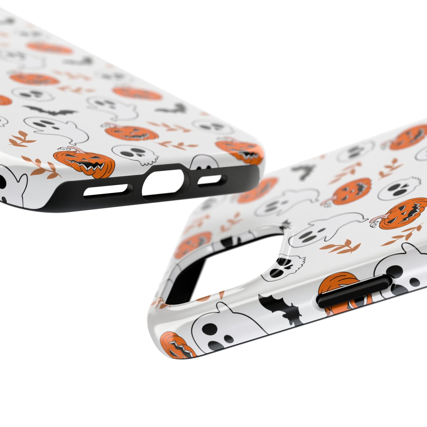 Halloween Themed Tough Phone Cases, Spooky Ghosts & Skulls, Perfect for Fall Decor, Unique Gift for Halloween Lovers, Fun Pumpkin Design