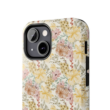 Floral Tough Phone Cases - Durable Protection, Stylish Accessories for Garden Lovers, Nature Enthusiasts, Birthdays, Holidays