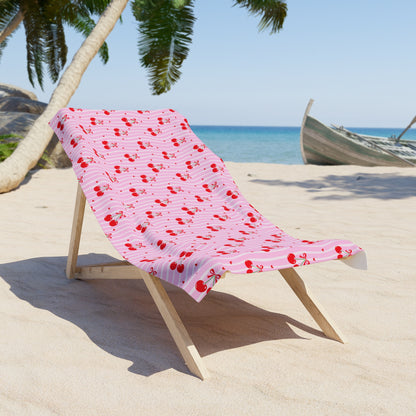 Cherry Pattern Beach Towel