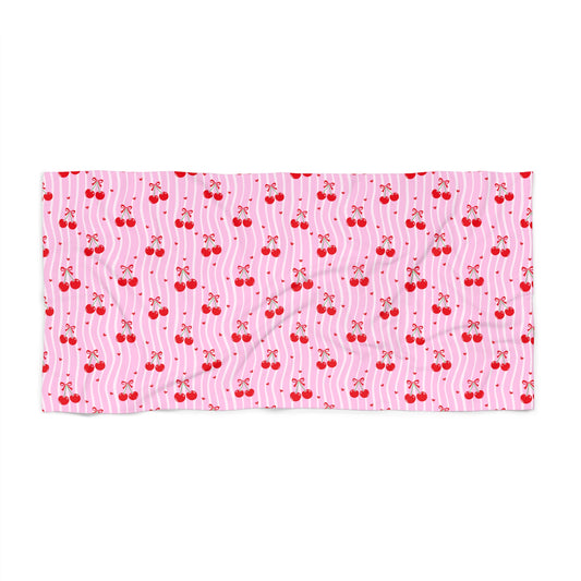 Cherry Pattern Beach Towel