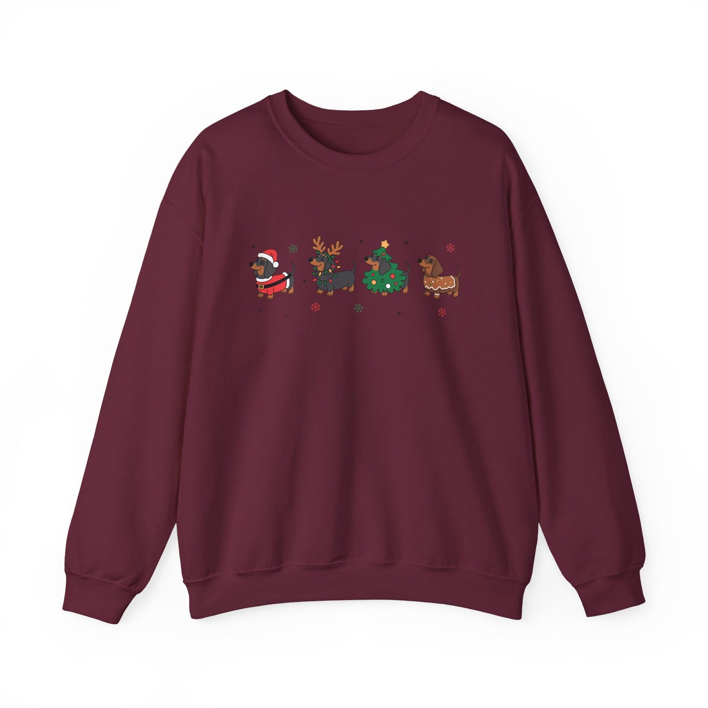 Festive Dog Christmas Crewneck Sweatshirt