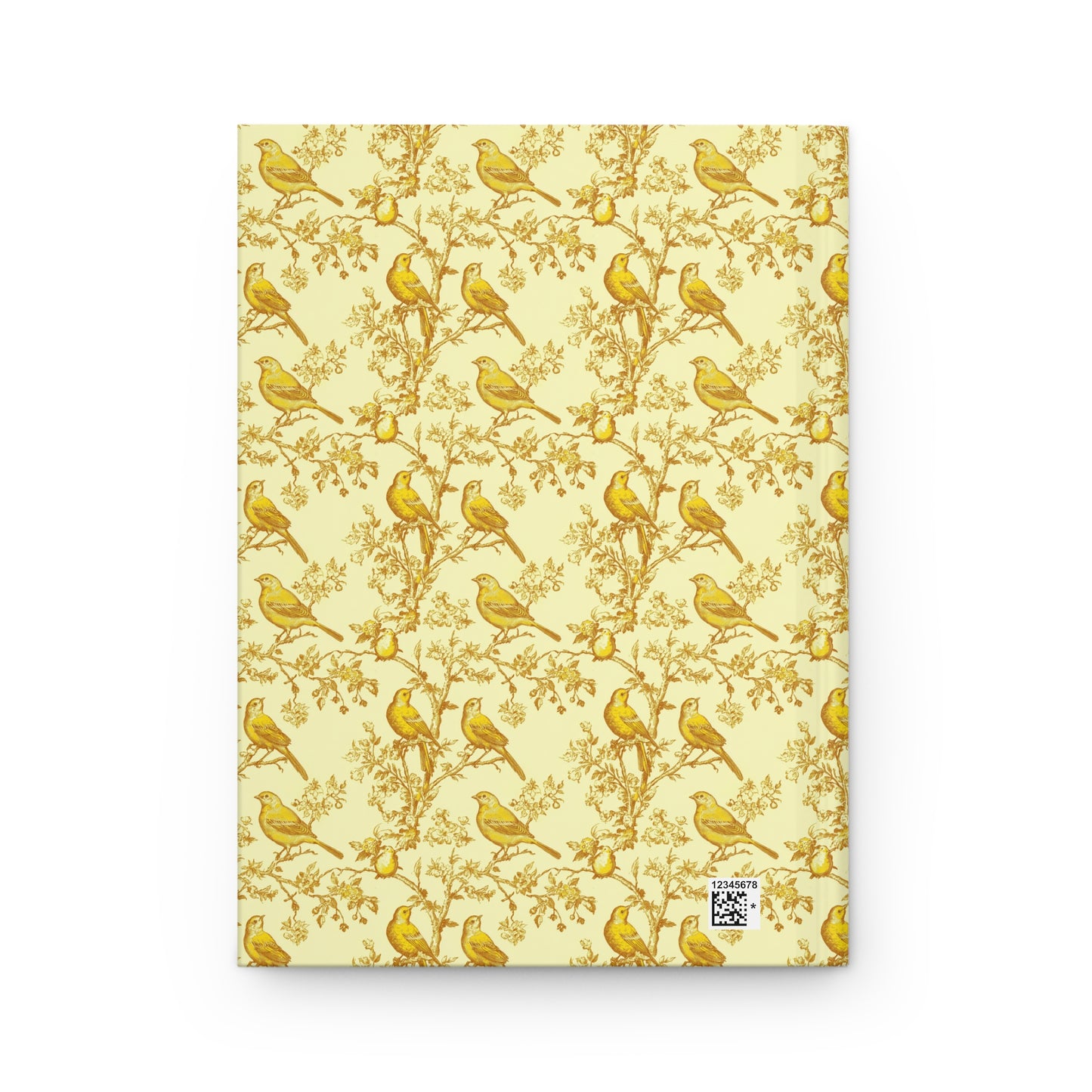 Charming Yellow Bird Hardcover Journal - Elegant Stationery for Nature Lovers