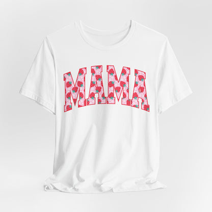 Mama Floral Print Unisex Jersey Tee - Perfect Gift for Moms