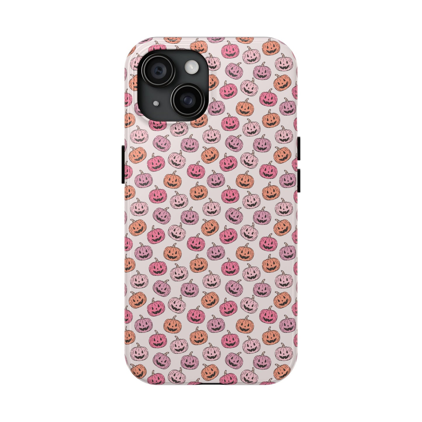 Cute Pumpkin Pattern Tough Phone Cases | Fall Decor, Halloween Accessories, Gifts for Her, Trendy Phone Protection
