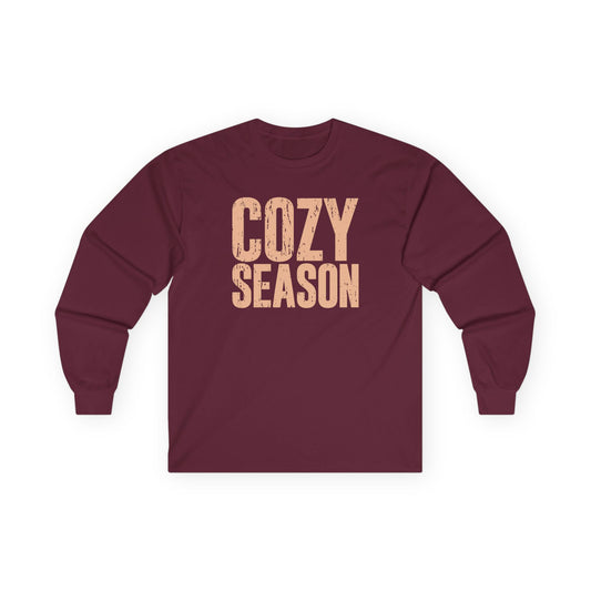 Cozy Season Long Sleeve Tee | Fall Fashion, Unisex Shirt, Autumn Wear, Comfortable Top, Gift Idea