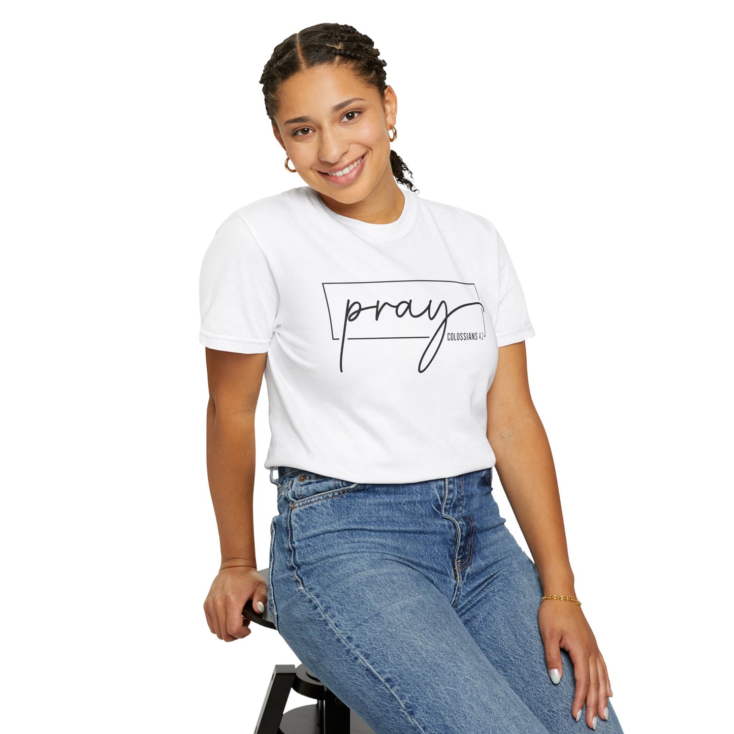 Pray Unisex Garment-Dyed T-Shirt, Faith-based Tee, Inspirational Shirt, Gift for Believers, Casual Faith Wear