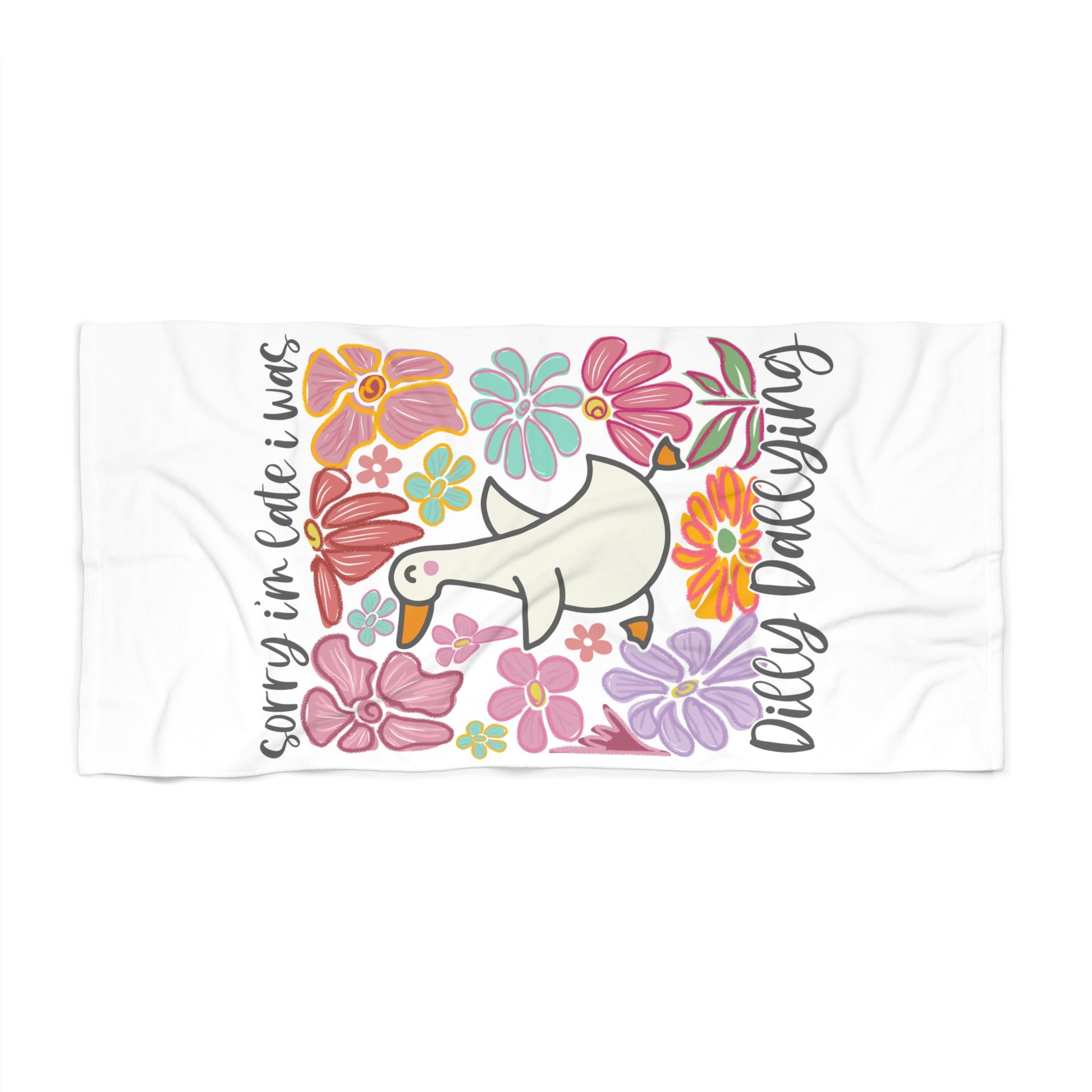 Floral Beach Towel