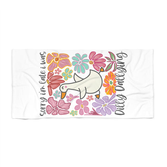 Floral Beach Towel