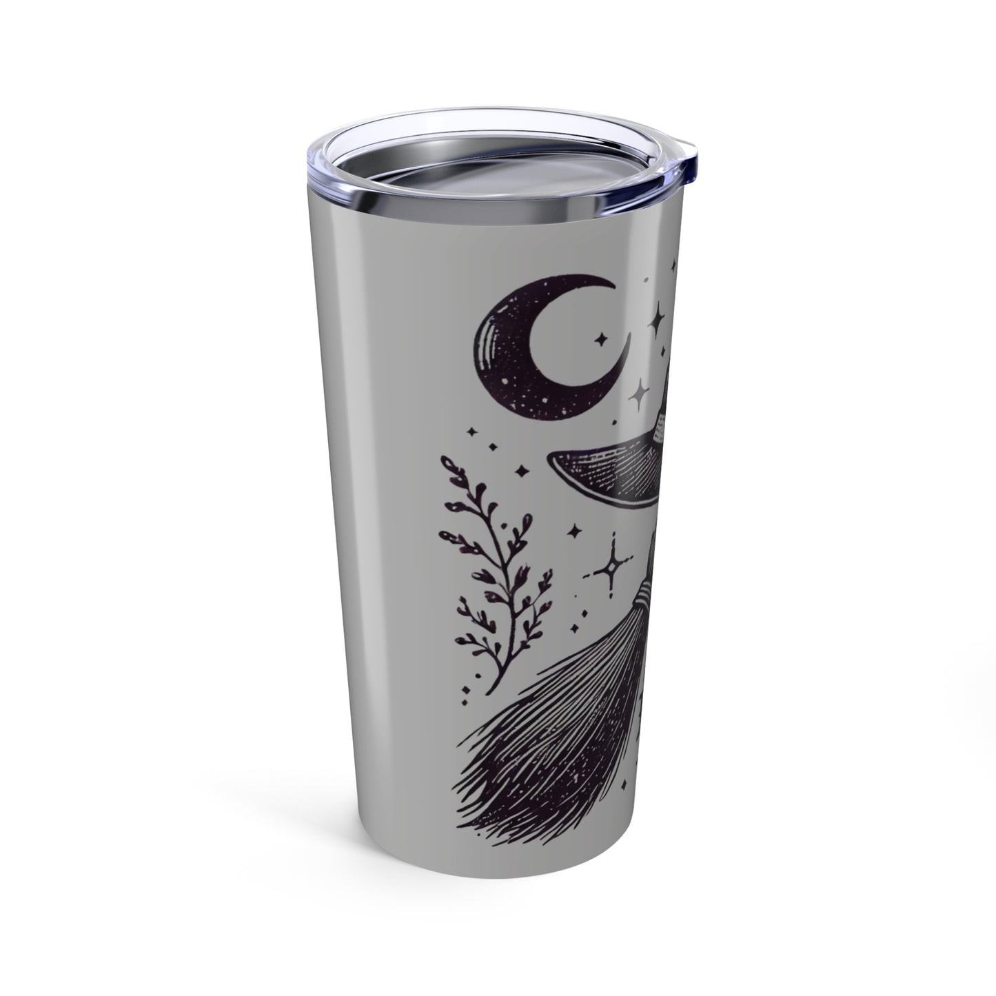 Salem Broom Co. Witchy Tumbler 20oz, Halloween Cup, Gift for Witches, Travel Mug, Purple Witch Theme