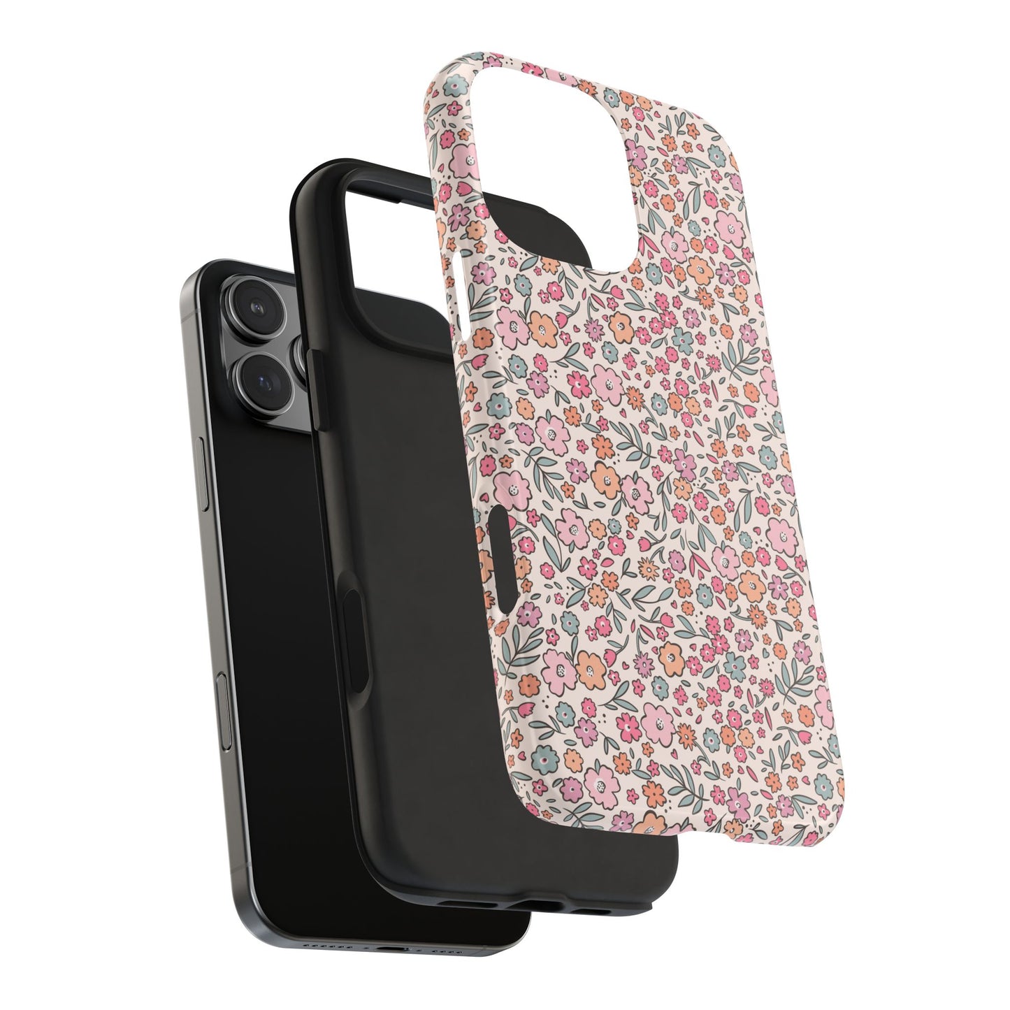 Floral Tough Phone Cases - Stylish Protection, Unique Gifts, Spring Decor, Flower Pattern, Durable Accessory