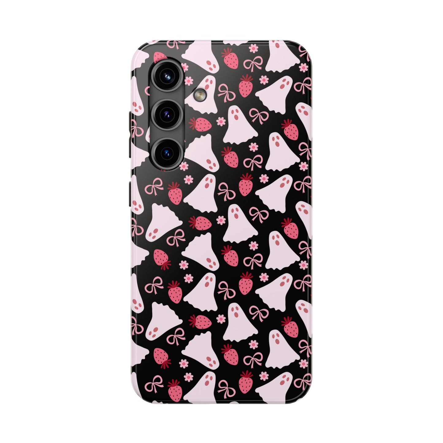 Cute Ghosts & Bows Tough Phone Cases, Phone Cover, Halloween Gift, Kawaii Tech Accessory, Spooky Aesthetic, Ghost Pattern Case