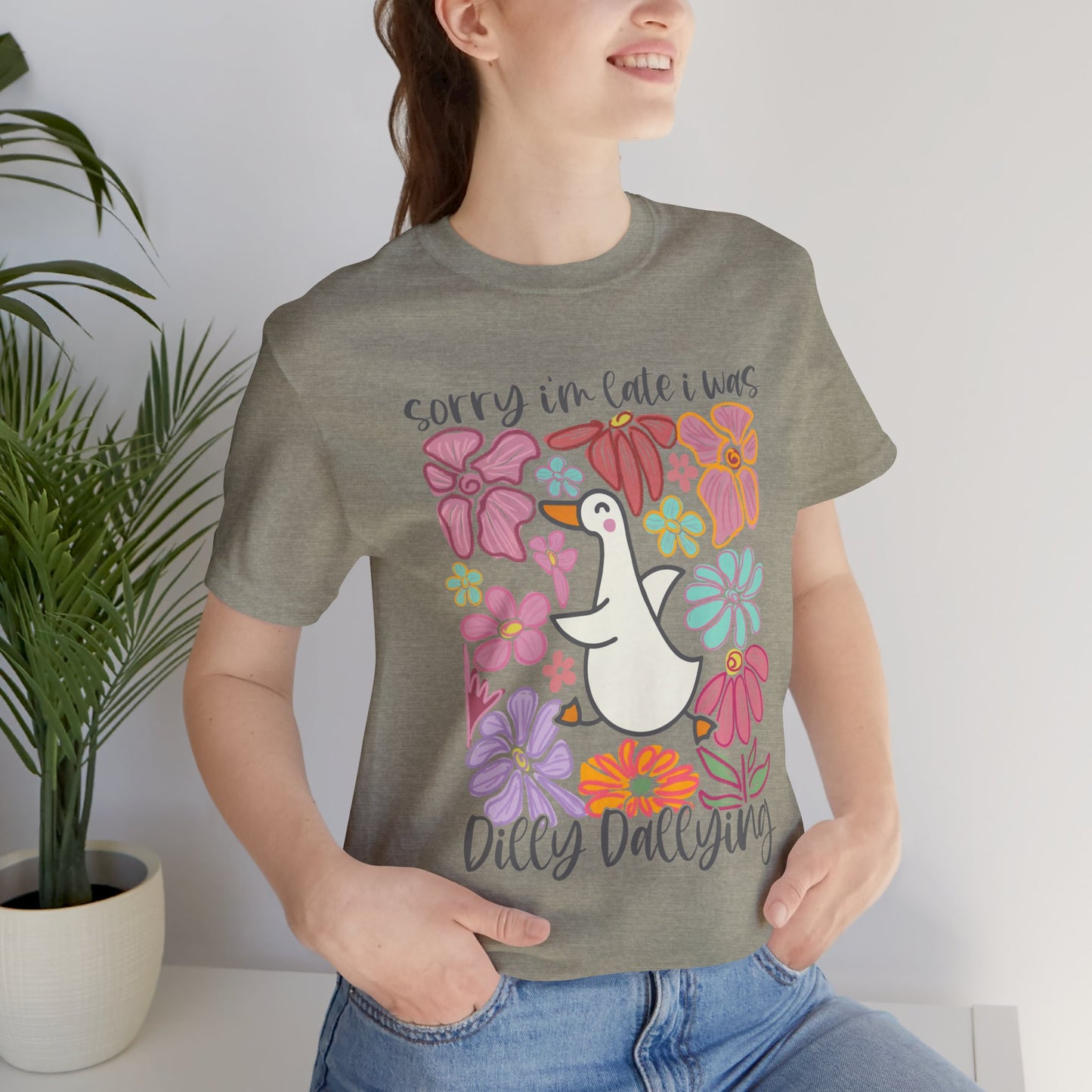 Floral Apology Tee - Unisex Jersey Short Sleeve T-Shirt with Playful Design