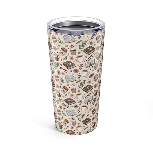 Cozy Coffee Tumbler 20oz, Cute Drinkware for Coffee Lovers, Gift for Tea Enthusiasts, Unique Travel Cup, Perfect for Home and Work