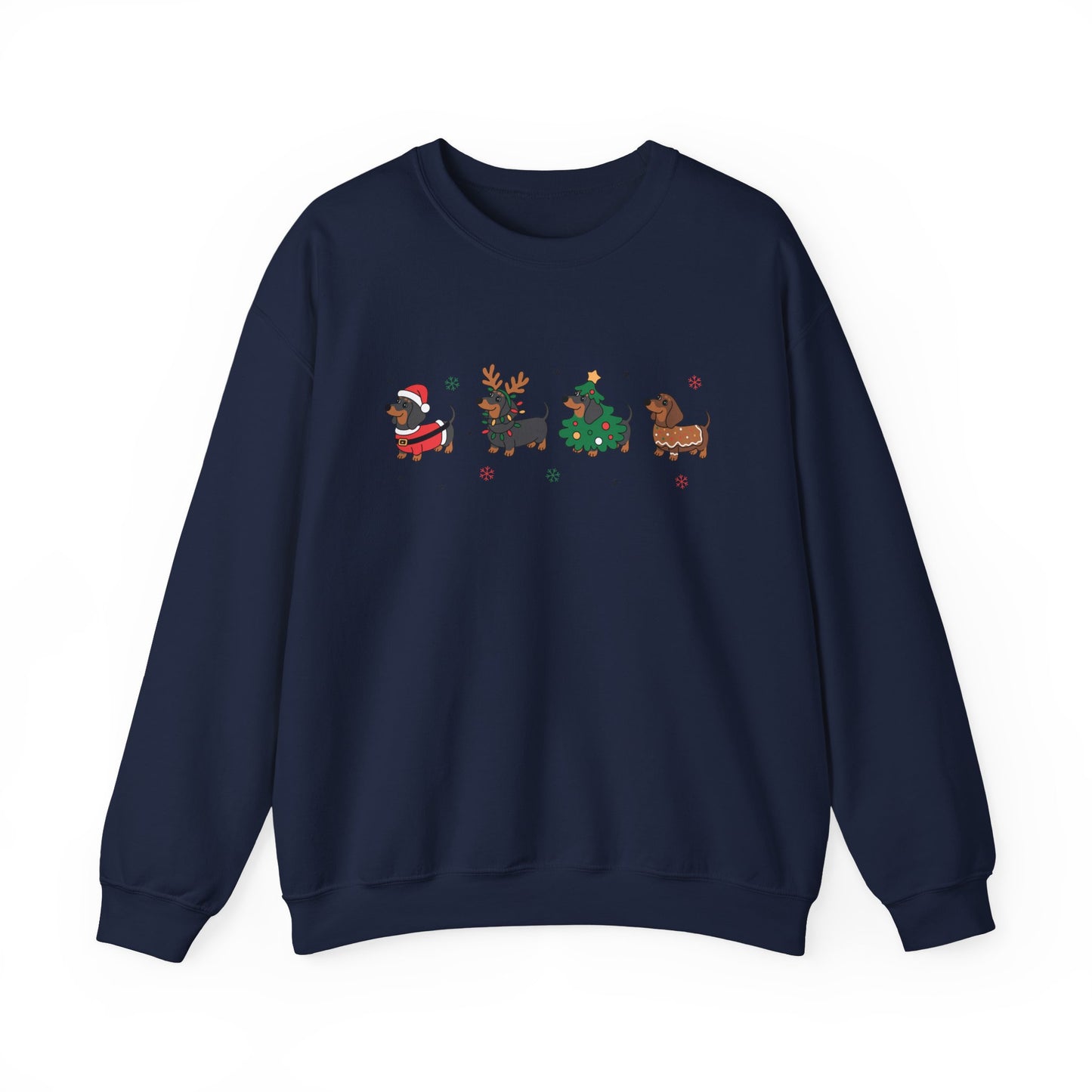 Festive Dog Christmas Crewneck Sweatshirt