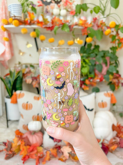 FLASH SALE  20oz Colorful Halloween Glass