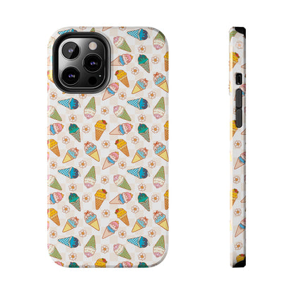 Princess Themed Colorful Ice Cream Tough Phone Cases - Fun, Giftable, Summer Vibe, Durable Protection for Your Device, Perfect for Food Lovers, Bright