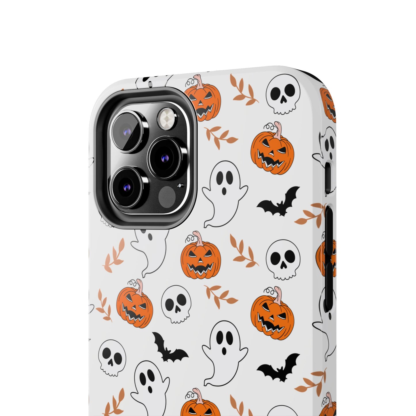 Halloween Themed Tough Phone Cases, Spooky Ghosts & Skulls, Perfect for Fall Decor, Unique Gift for Halloween Lovers, Fun Pumpkin Design