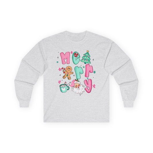 Merry & Bright Holiday Long Sleeve Tee
