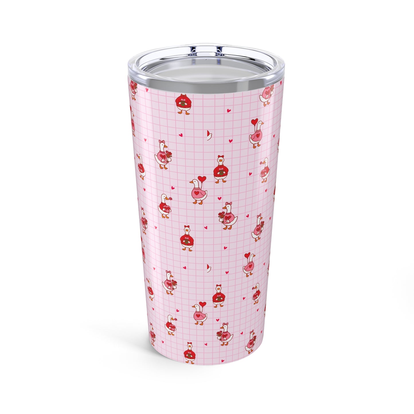 20oz Pink Valentine's Geese Tumbler