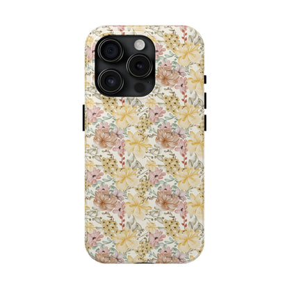 Floral Tough Phone Cases - Durable Protection, Stylish Accessories for Garden Lovers, Nature Enthusiasts, Birthdays, Holidays